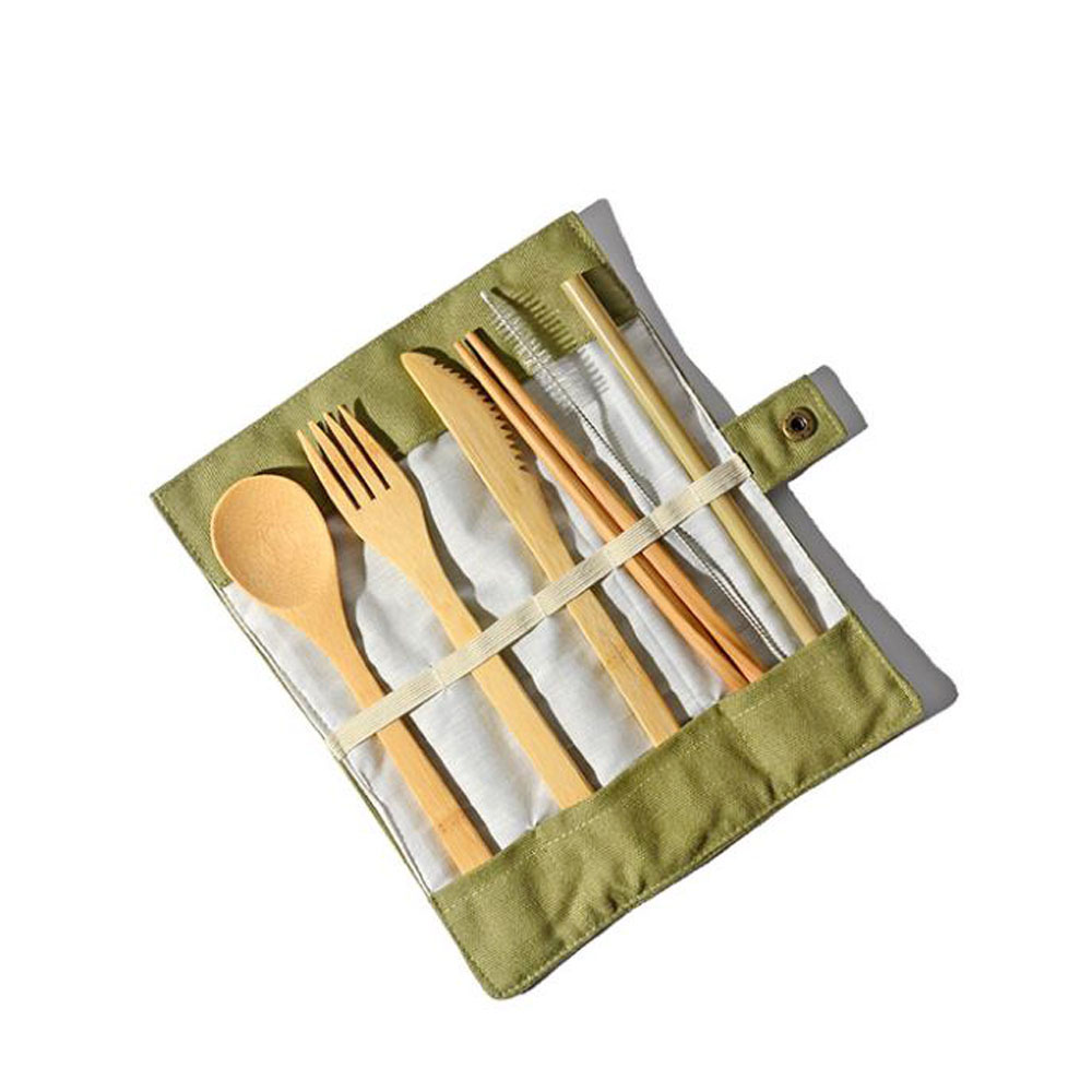 재사용 가능한 대나무 수저 세트 대나무 빨대 식기 세트 - Bamboo Cutlery Travel 리뷰 및 가격