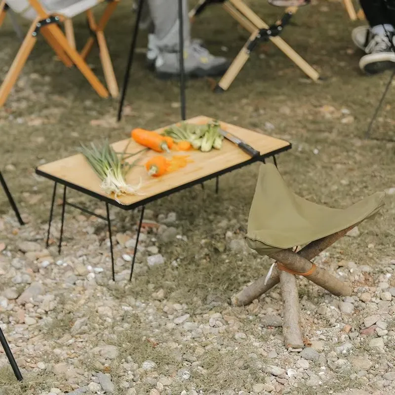 휴대용 대나무 접이식 캠핑 테이블, 헤어핀 다리 디자인 - Bamboo Cutlery Travel 리뷰 및 가격