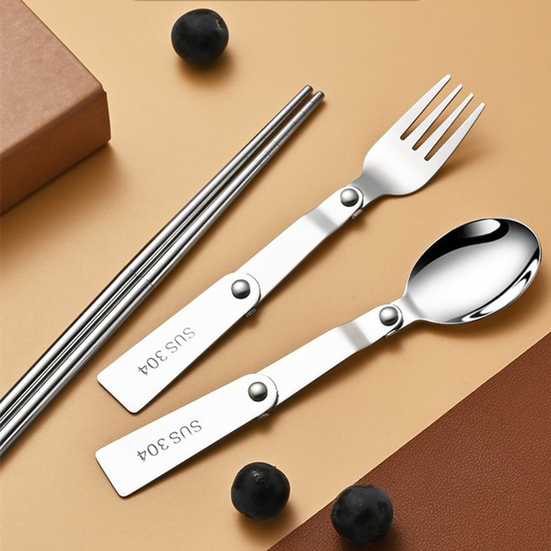 1PC/3PCS 스테인리스 스틸 휴대용 야외 식기 세트 - Bamboo Cutlery Travel 리뷰 및 가격
